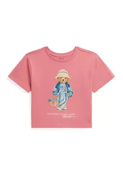 Girls 7-16 Polo Bear Cotton Jersey Boxy T-Shirt