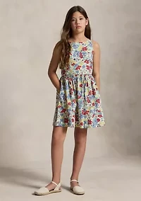 Girls 7-16 Floral Cotton Dress