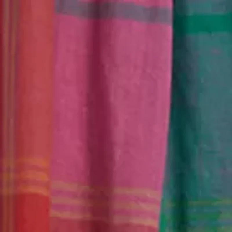 Girls 7-16 Plaid Cotton Madras Dress