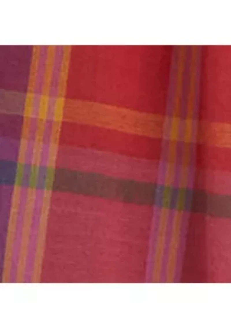 Girls 7-16 Plaid Cotton Madras Dress