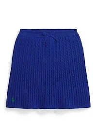Girls 7-16 Mini-Cable Cotton Skirt