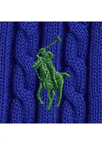 Girls 7-16 Mini-Cable Cotton Skirt