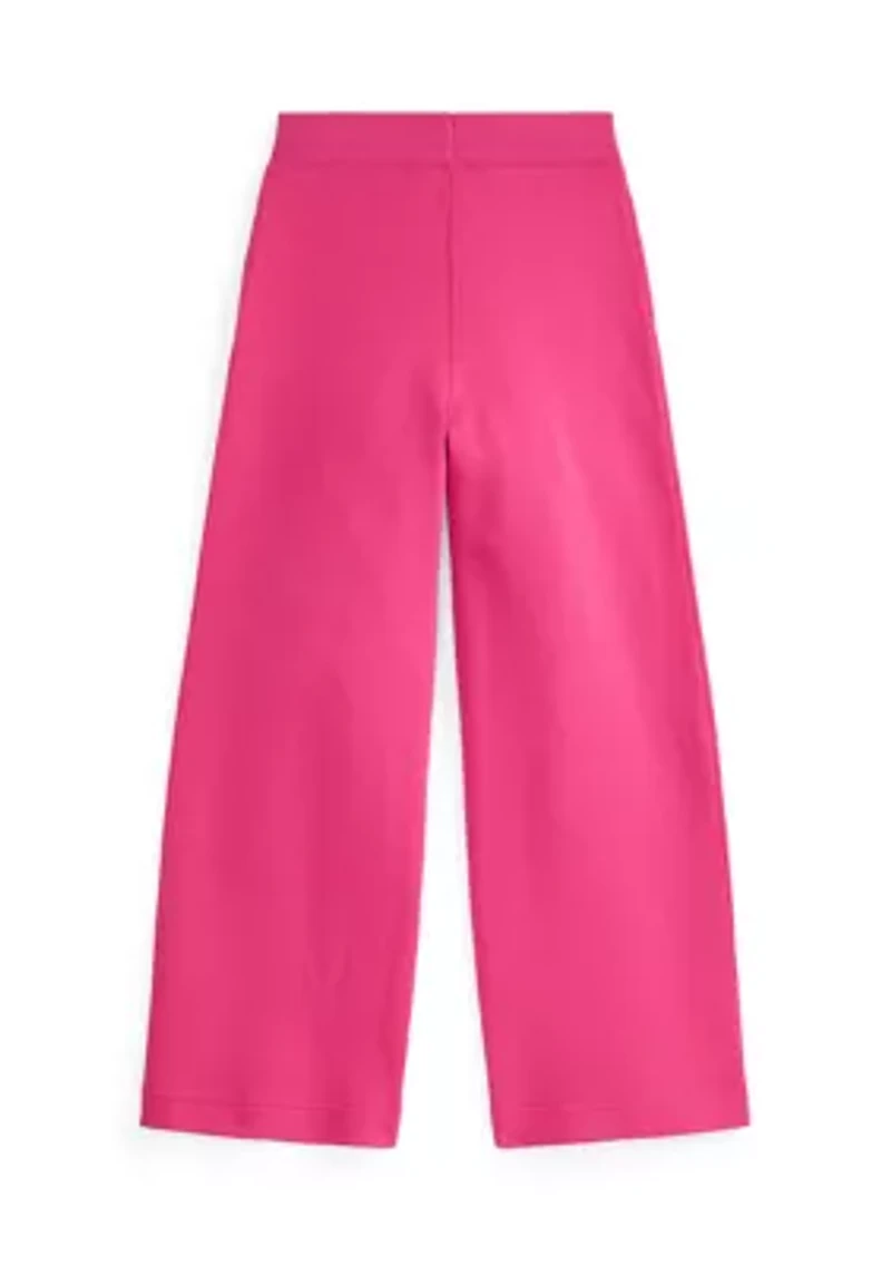 Girls 7-16 Wide-Leg Double-Knit Sweatpants