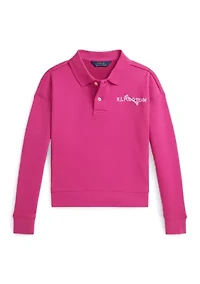 Girls 7-16 Polo Team Terry Sweatshirt