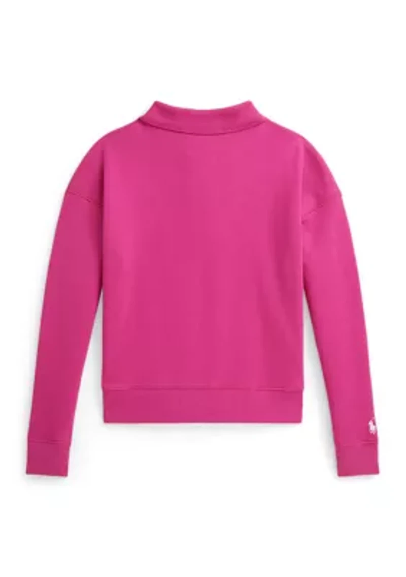 Girls 7-16 Polo Team Terry Sweatshirt