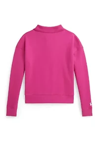 Girls 7-16 Polo Team Terry Sweatshirt