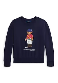 Girls 7-16 Polo Bear Fleece Boxy Sweatshirt