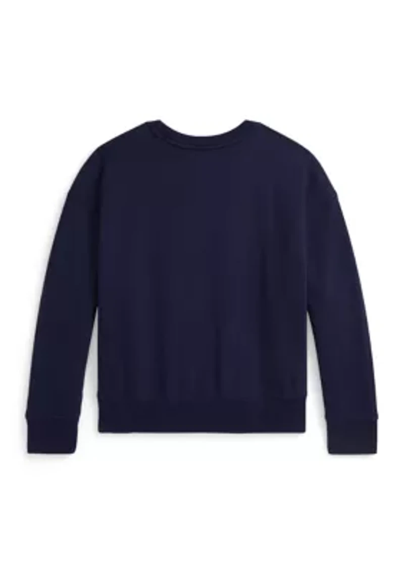 Girls 7-16 Polo Bear Fleece Boxy Sweatshirt