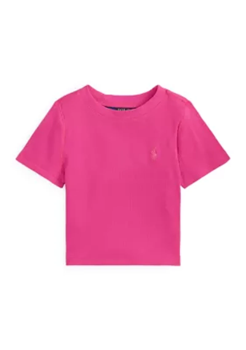 Girls 7-16 Ribbed Boxy T-Shirt