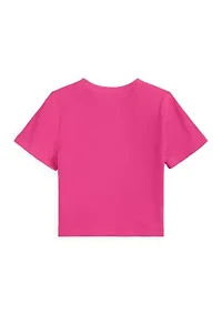 Girls 7-16 Ribbed Boxy T-Shirt