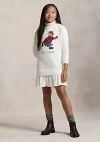 Girls 7-16 Polo Bear Fleece Dress
