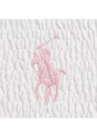 Girls 7-16 Smocked Stretch Mesh Polo Dress