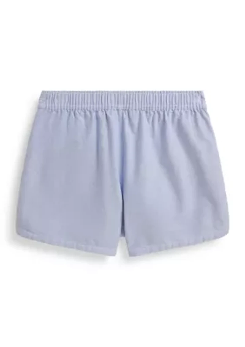 Girls 7-16 Cotton Oxford Pull-On Short