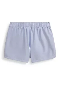 Girls 7-16 Cotton Oxford Pull-On Short