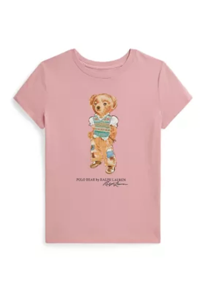 Girls 7-16 Polo Bear Cotton Jersey Tee