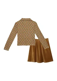 Girls 7-16 2-Piece Skirt Set