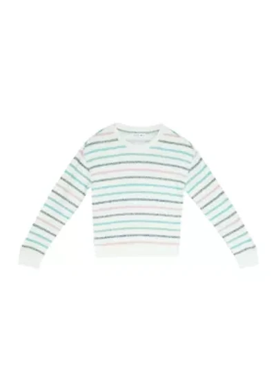 Girls 7-16 Crew Striped Sweater