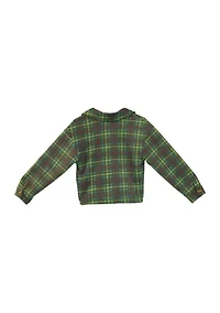 Girls 7-16 Plaid Shacket