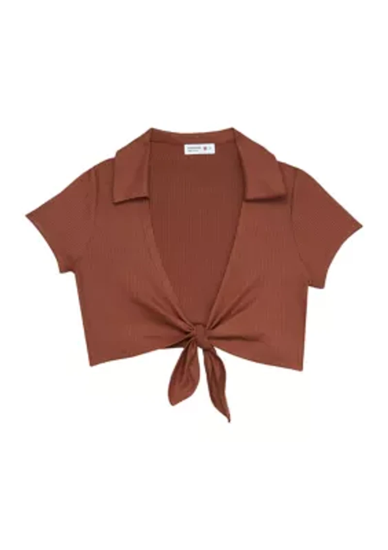 Girls 7-16 Flame Stitch Dress with Jacket