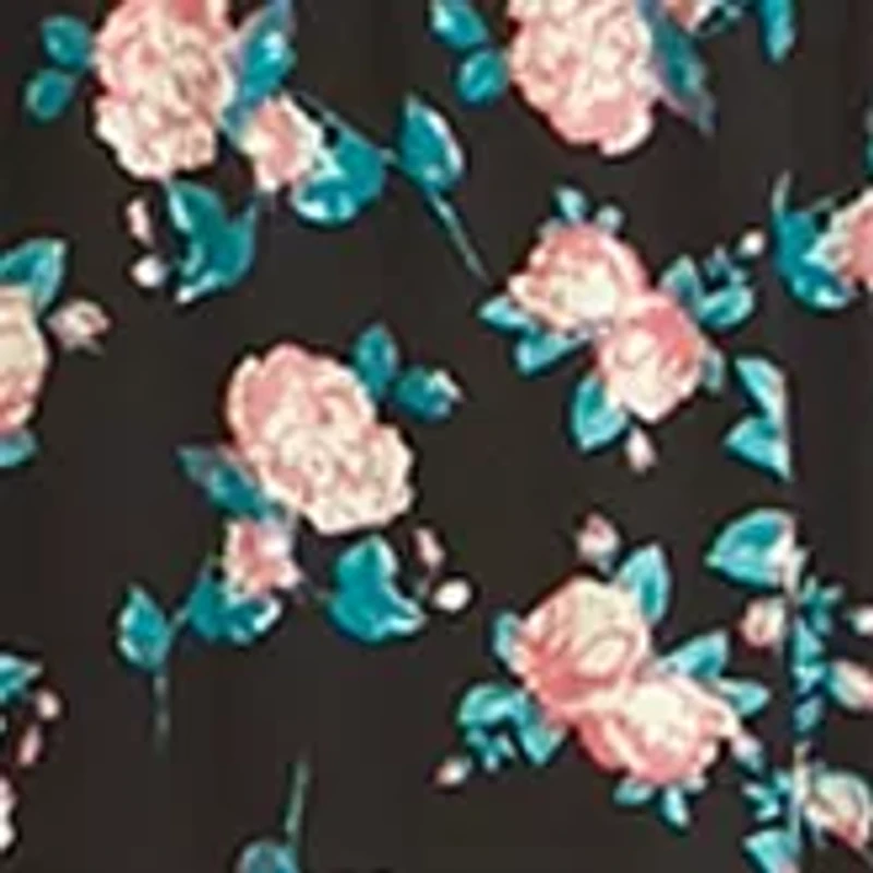 Girls 7-16 Ruffle Shoulder Tiered Floral Printed Dress