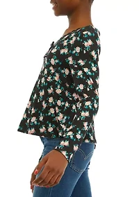 Girls 7-16 Printed Knit Top