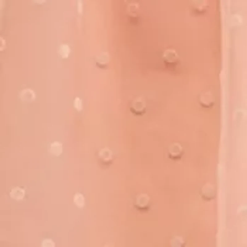 Girls 7-16 Flocked Tulle Dress