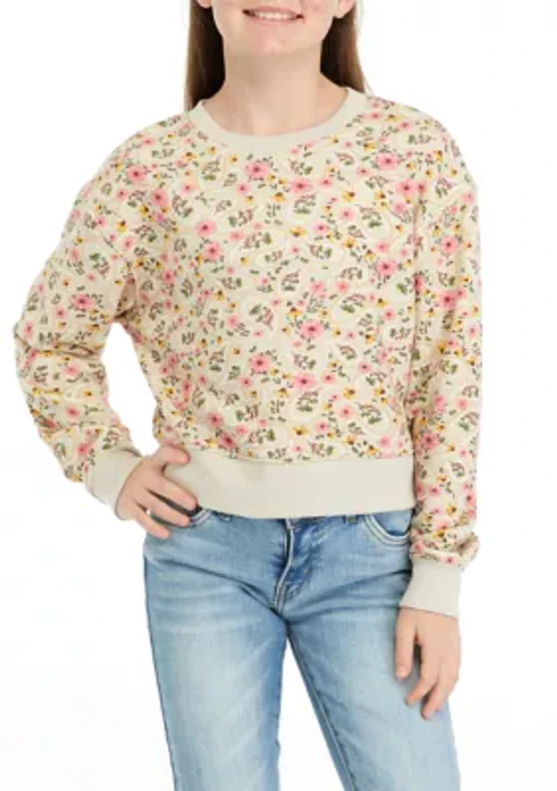 Girls 7-16 Paisley Printed Top