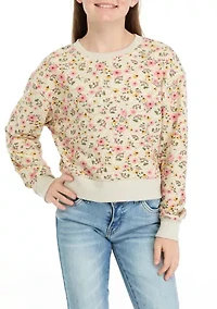 Girls 7-16 Paisley Printed Top