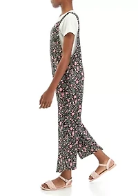 Girls Paisley Printed Jumpsuit with T-Shirt