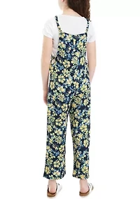 Girls 7-16 Floral Jumpsuit with T-Shirt