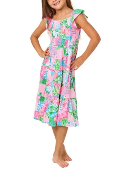 Girls 4-16 Jilly Quilt Print Midi Dress