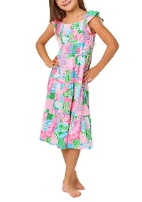 Girls 4-16 Jilly Quilt Print Midi Dress