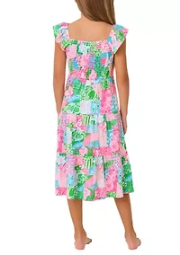 Girls 4-16 Jilly Quilt Print Midi Dress