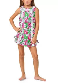 Girls 2-10 Chicken Check Print Shift Dress