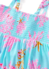 Girls 7-16 Royal Coral Maxi Dress