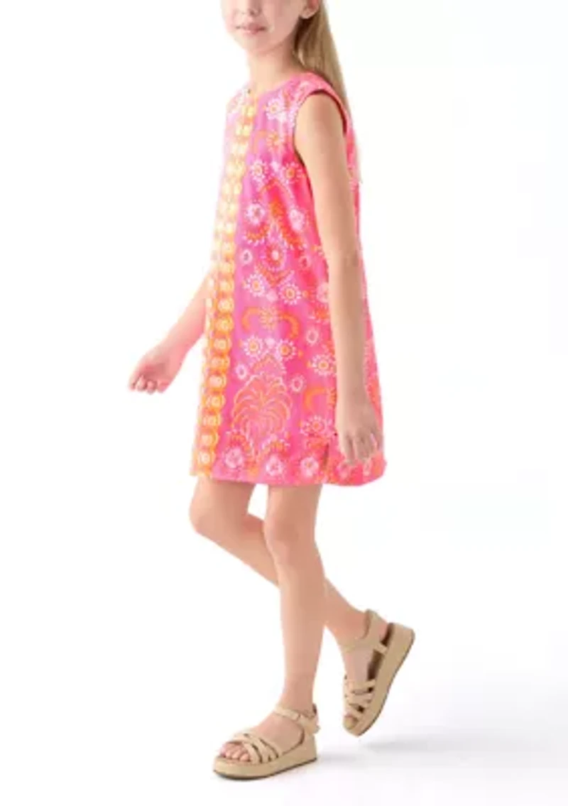 Girls 7-16 Breezy Palm Sunkissed Shift Dress