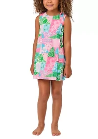 Girls 2-10 Quilt Print Shift Dress