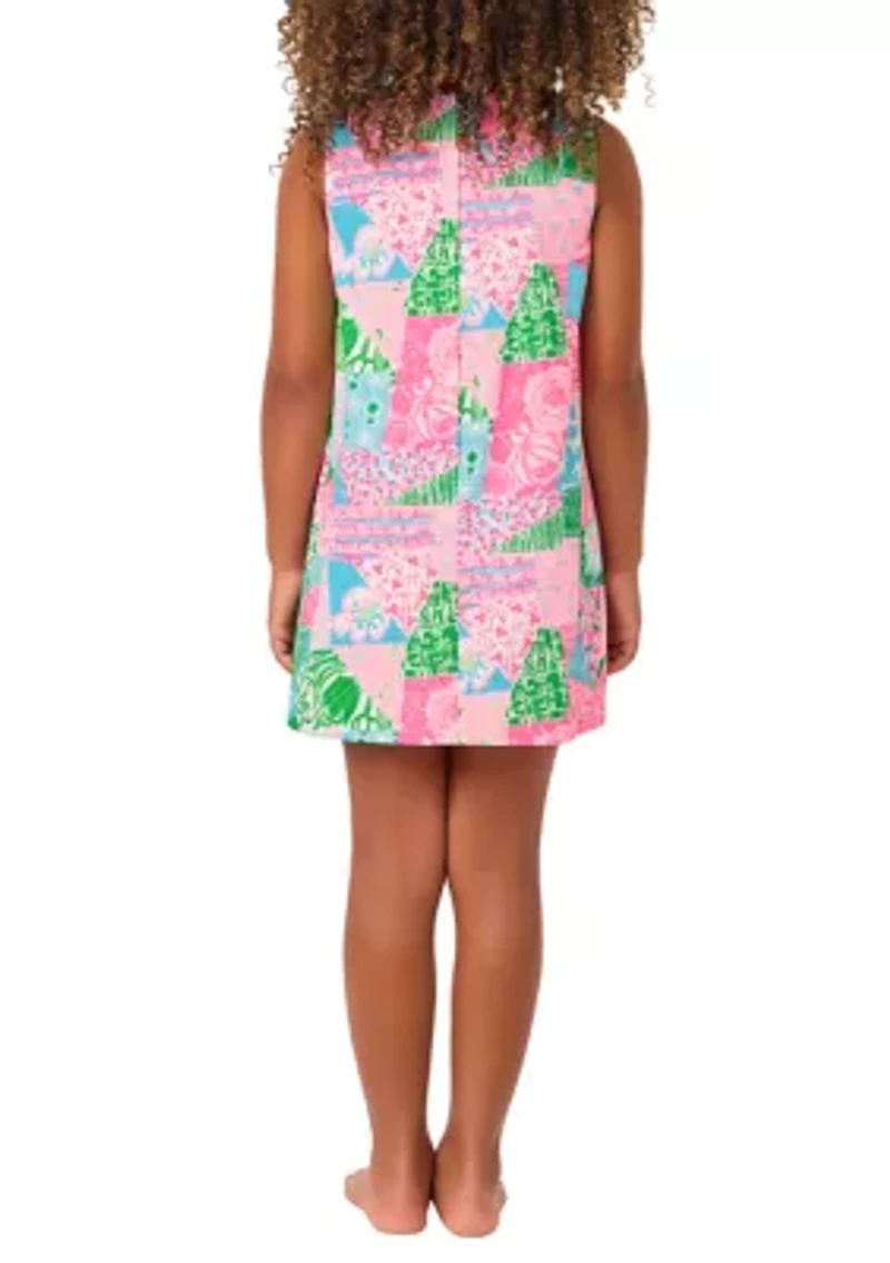 Girls 2-10 Quilt Print Shift Dress