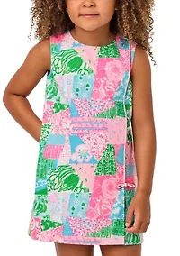 Girls 2-10 Quilt Print Shift Dress