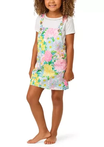 Girls 5-14 Garden Overall Dress