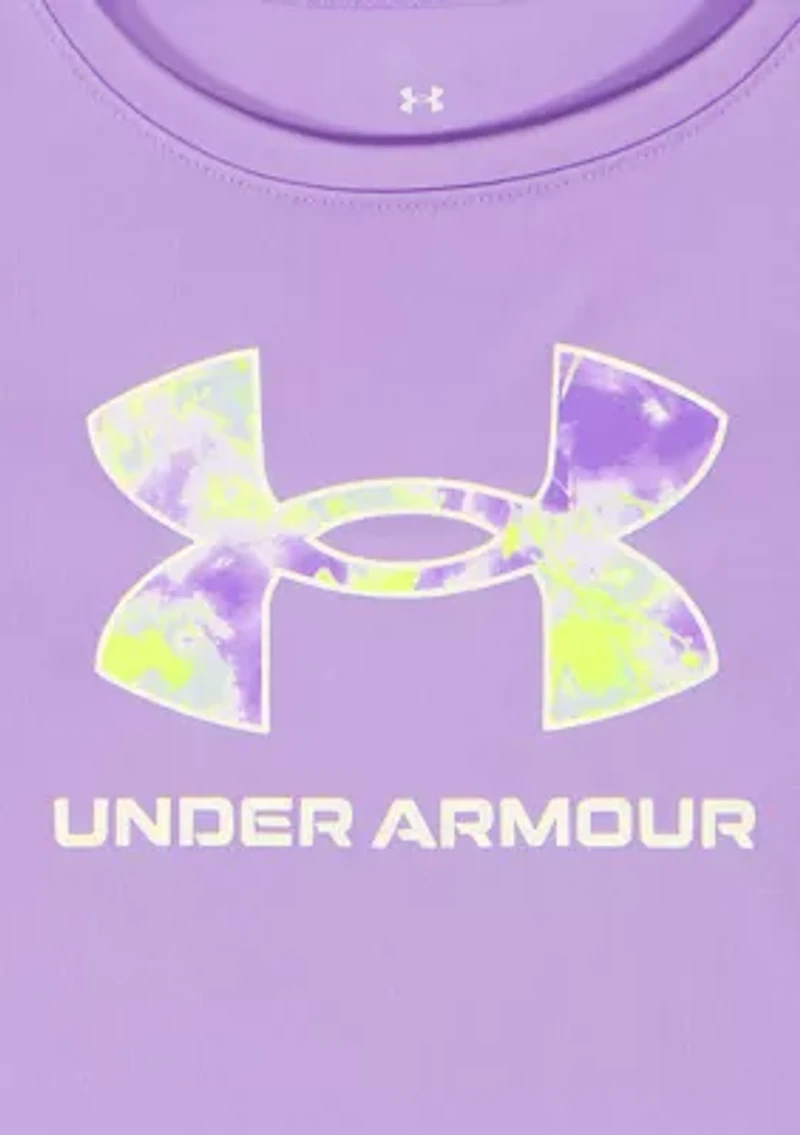 Girls 4-6x Short Sleeve Logo Graphic T-Shirt and Tie-Dye Legging Set