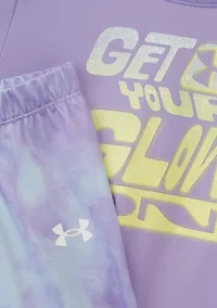 Girls 4-6x Glow On Leggings Set