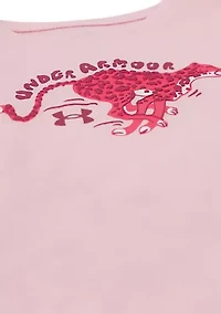 Girls 4-6x Pink Leopard Top and Printed Leggings Set
