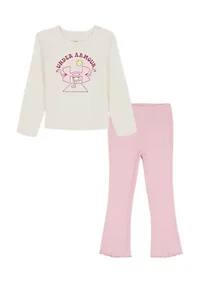 Girls 4-6x Rib Flare Yoga Set