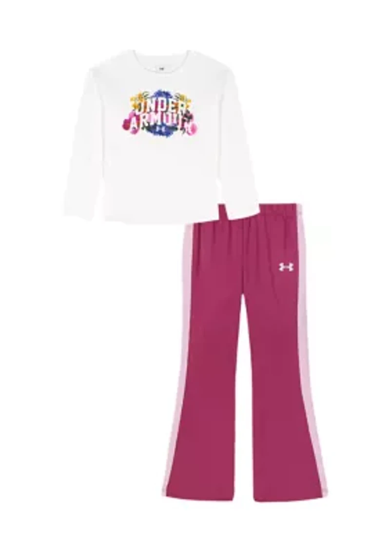 Girls 4-6x Graphic Flare Yoga Set