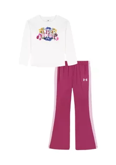 Girls 4-6x Graphic Flare Yoga Set
