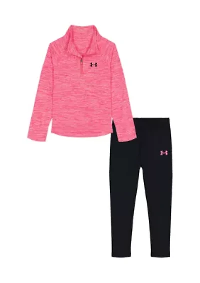 Girls 4-6x Twist Quarter Zip Set