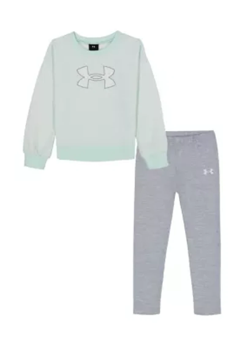 Girls 4-6x Dot Crew Fleece Set