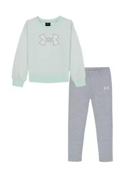Girls 4-6x Dot Crew Fleece Set
