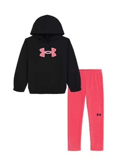 Girls 4-6x Logo Graphic Velour Set